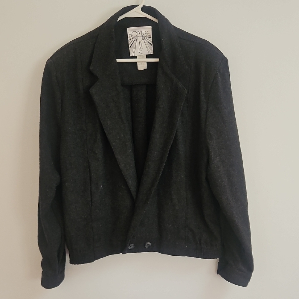 Black Wool Blazer